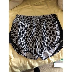 Black and white Nike shorts